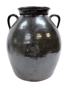 Signed Jesse Bradford Long Crawford County Storage Jug