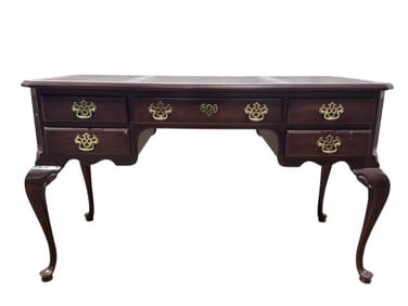 Mahogany Leather Top Davis Cabinet Writing Desk