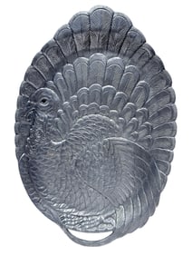 Aluminum Arthur Court Red Eye Turkey Platter