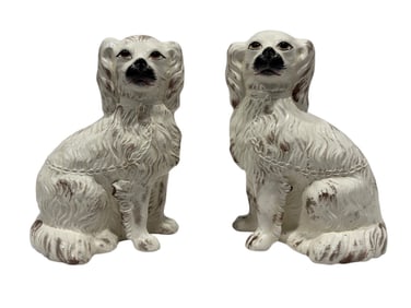 (2) Wildwood Chelsea House Porcelain Comfort Dogs