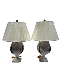 Pair of Wildwood Chelsea House Cream Artichoke Lamps