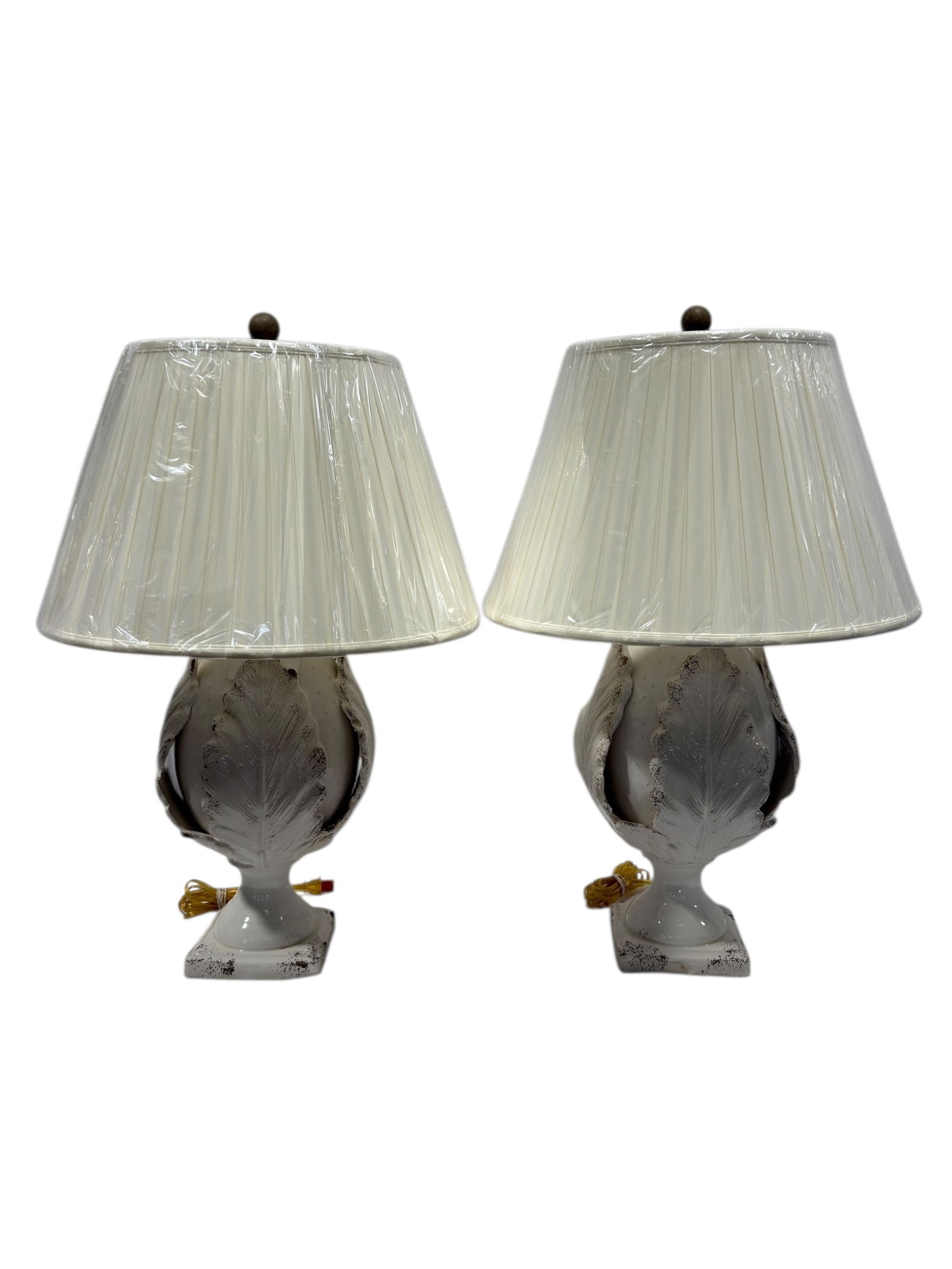 Pair of Wildwood Chelsea House Cream Artichoke Lamps (1 of 7)