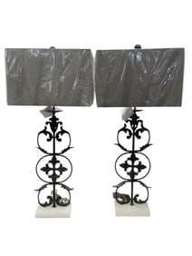 Pair of Uttermost "Gerosa" Lamps w/ Shades