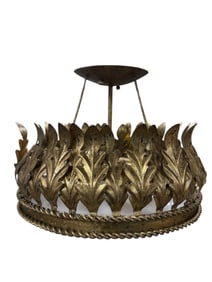 Italian Style Currey Biddulph Semi Flush Light Fixture