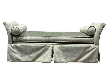 Century Velvet Carlton Bench