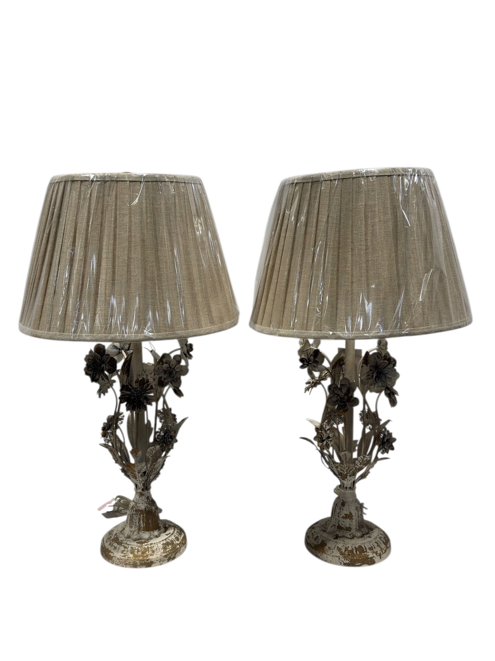 (2) Park Hill Metal Flower Table Lamps (1 of 6)