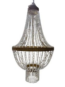 Currey & Co. "Mirador" Crystal Empire Chandelier