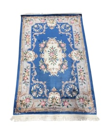 Hand Knotted Oriental European Style Wool Rug