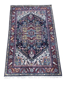 Hand Knotted Persian Heriz Wool Rug