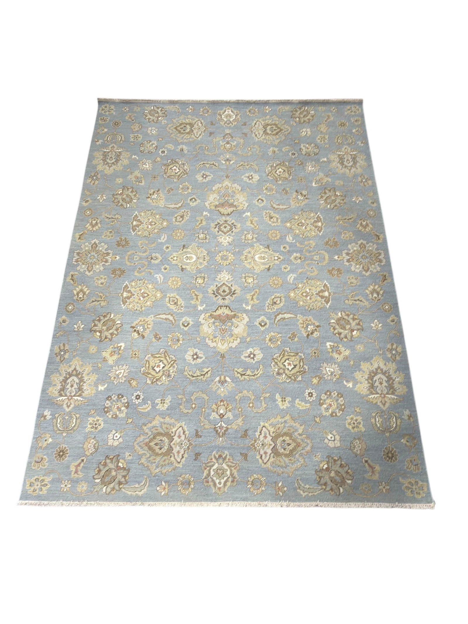 Hand Knotted Soumak Weave Indian Wool Rug (1 of 6)