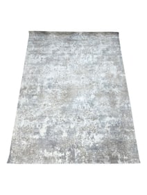 Hand Crafted Wool & Viscose Pile Indian Area Rug