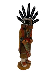 Signed Hand Carved Wood "Hopi" Kachina Doll