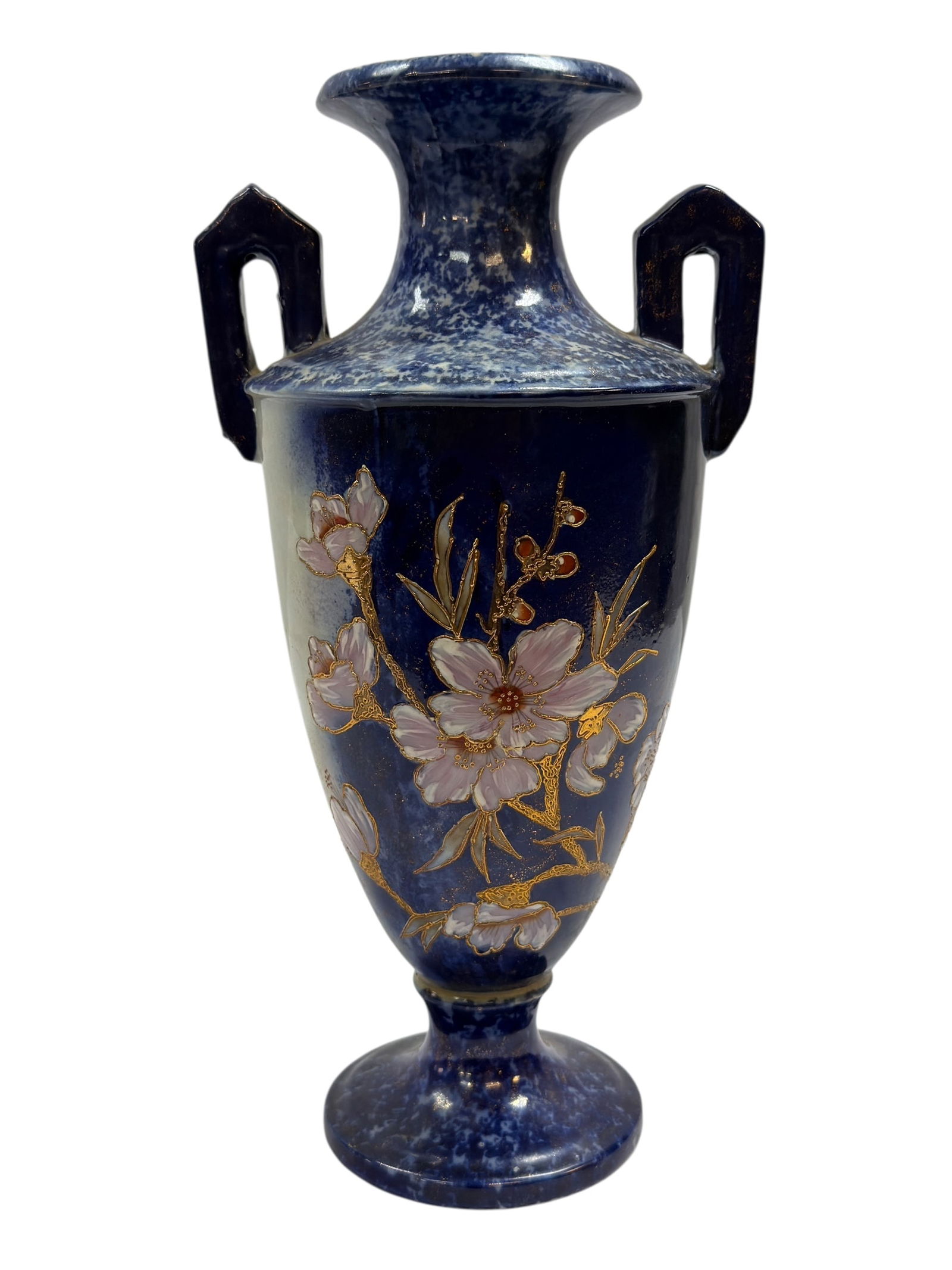 W.W.R & Co. Staffordshire England Flow Blue Vase (1 of 7)