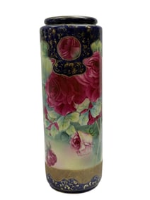 Hand Painted Royal Nippon Floral Vase