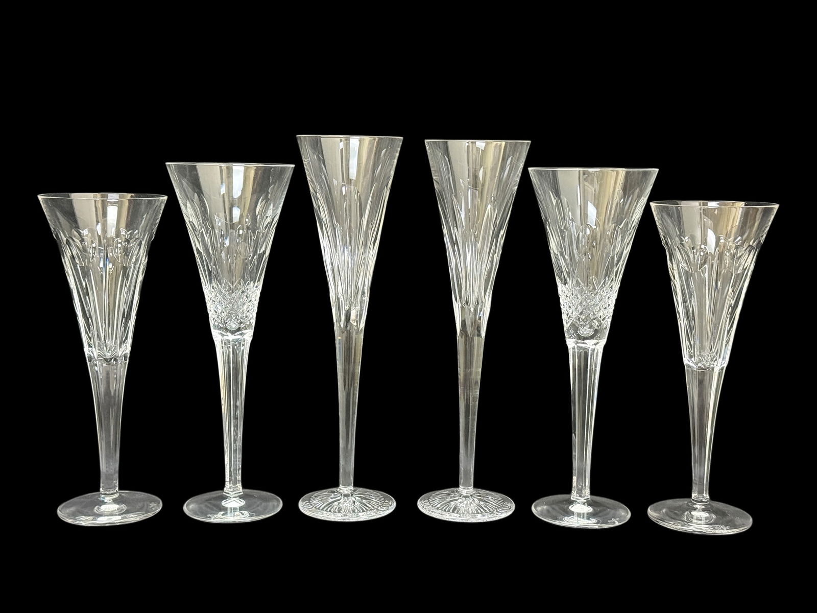 3 Pairs of Waterford Crystal Champagne Glasses (1 of 12)