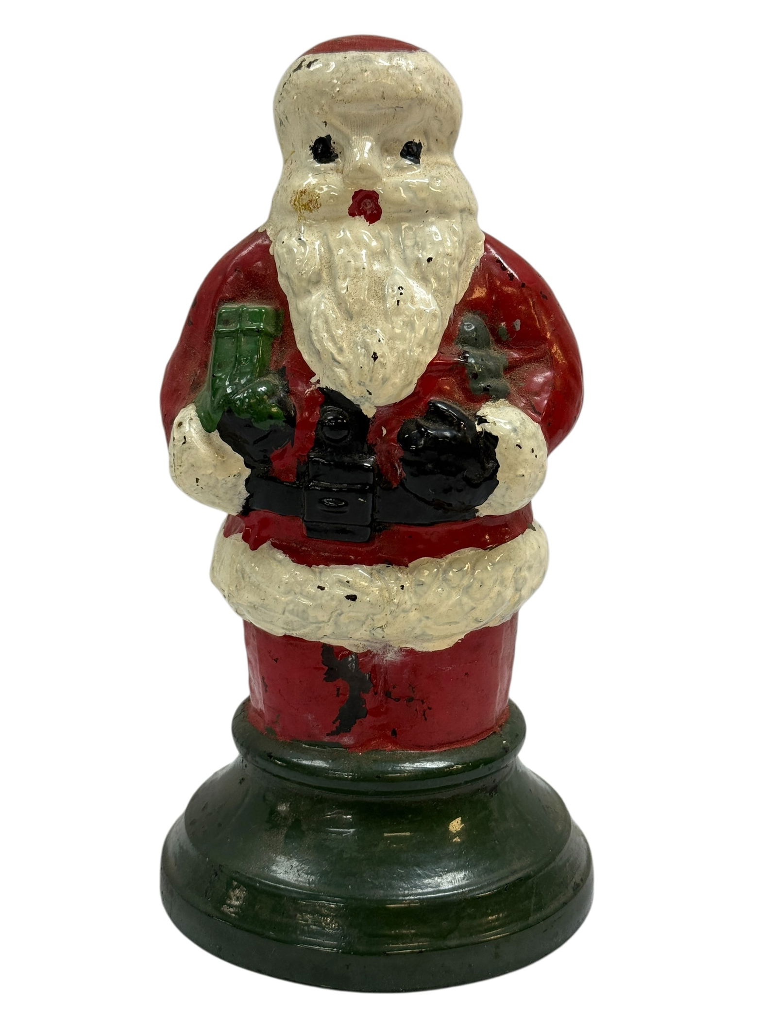 1920s Painted Santa Lamp: 1920s Painted Santa Lamp. Measures 7.75" Tall. Is working. Has some scuffs to paint.