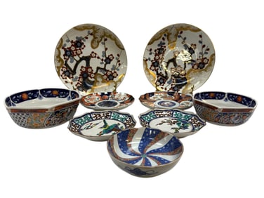 (9) Asian Dishware Pieces