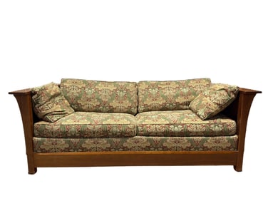 Stickley Arts & Crafts Cherry Wood Sleeper Sofa