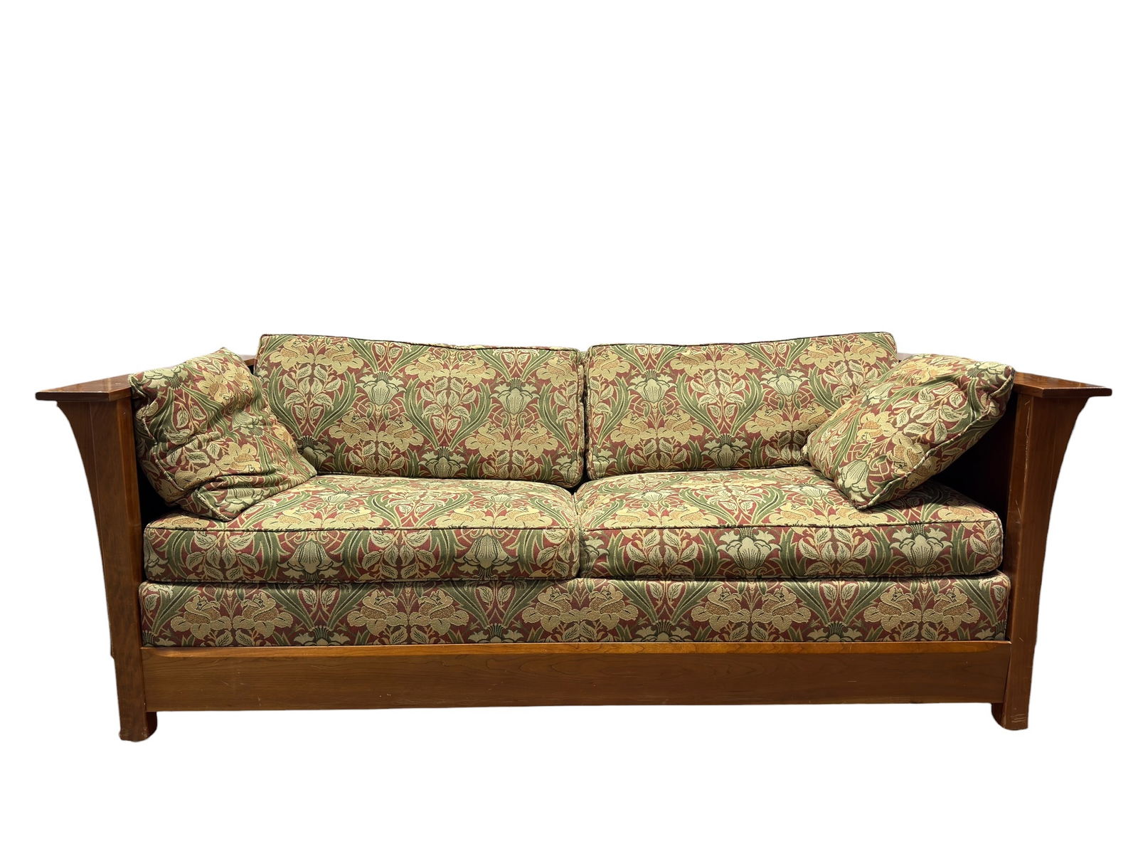 Stickley Arts & Crafts Cherry Wood Sleeper Sofa (1 of 13)