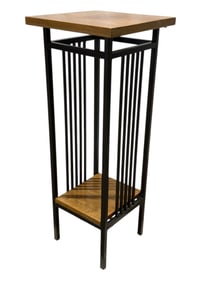 Stickley Cherry Wood & Iron Stand