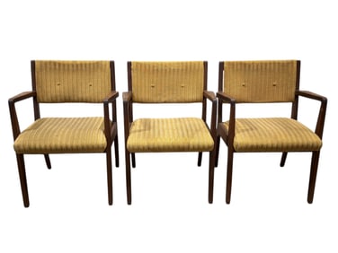 (3) MCM Jens Risom Design Arm Chairs