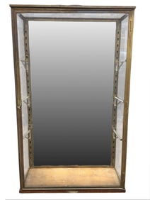 1920s French William Tel Roquette Brass & Glass Cabinet