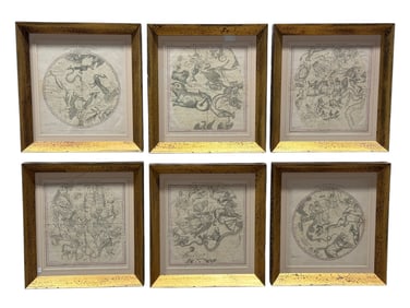 (6) Framed Prints of "The Constellations" by Evans