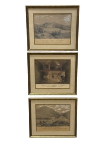 (3) Early 19th C. Framed Napoleon Bonaparte Prints