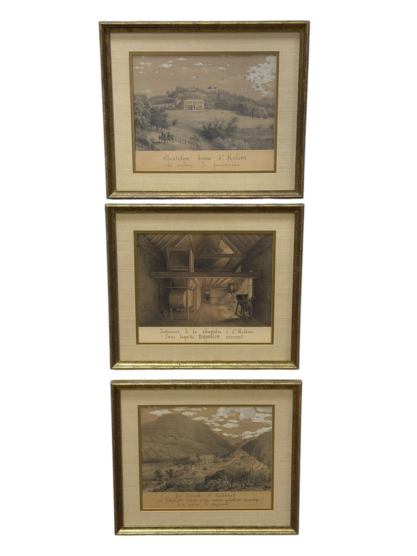 (3) Early 19th C. Framed Napoleon Bonaparte Prints (1 of 5)