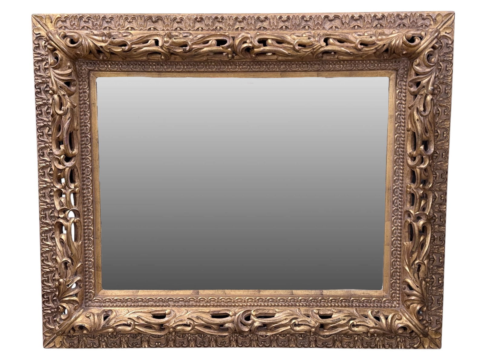 Very Large Finely Carved Wood Gilded Mirror (1 of 5)