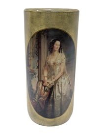 Georgian Lady Portrait Vase