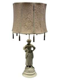 Victorian Era Woman Figural Lamp