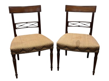 Pair of 19th C. Regency Side Chairs
