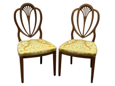 Pair of Hepplewhite Style Shield Back Chairs
