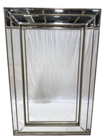 Large Multi-Panel Beveled Wall Mirror