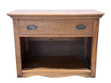 Oak Quarter Sawn Console w/ Drawer