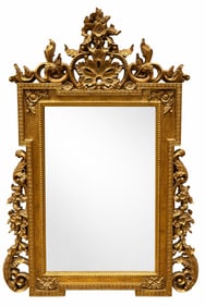 Large Composite Gold Gilt Ornate Baroque Style Mirror