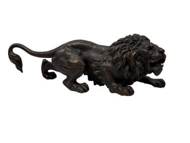 Fine 19th C. Bronze Lion Figure