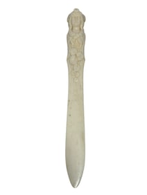 Fine Carved Bone Art Nouveau Page Turner