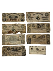 Collection of Confederate Money