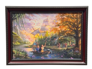 Thomas Kinkade Studios Disney "Pocahontas" Giclee on Canvas