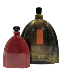 (2) Deco French Perfume Bottles