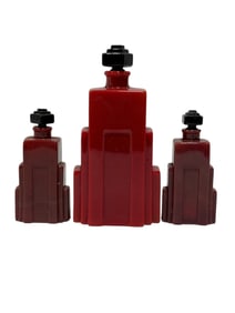 Group of 3 French Skyscraper Perfume Bottles