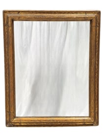 American Art Deco Carved Frame Wood Mirror