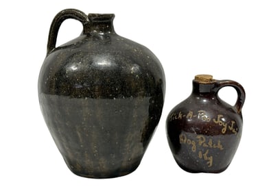 (2) Early Pottery Jugs