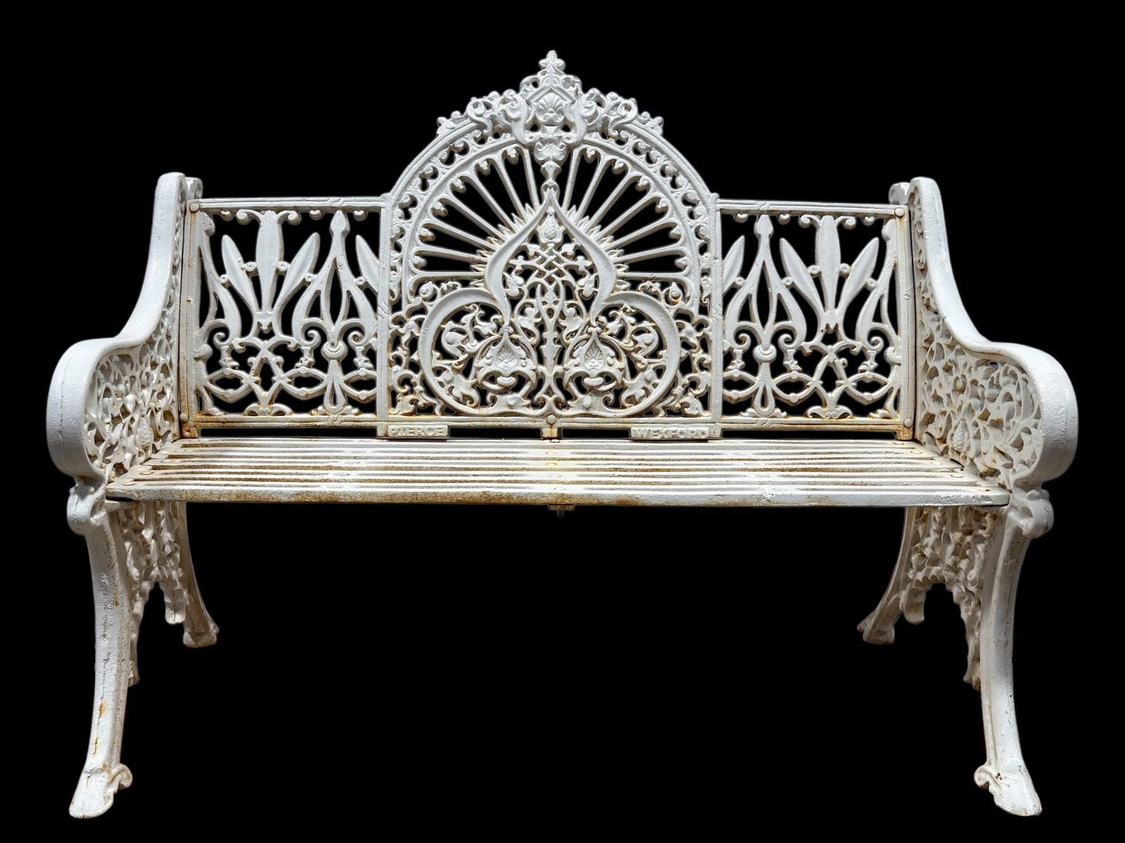 Pierce “Wexford" Style Pattern Cast Iron Garden Bench (1 of 6)