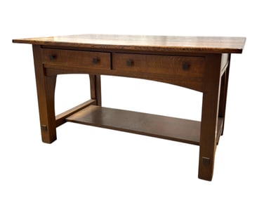 RARE Early 20th C. Charles Limbert Mission Oak Library Desk
