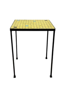 MCM Mosaic Glass Side Table