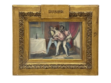 Circa 1880–1900 Framed European Genre “The Riders?? Print