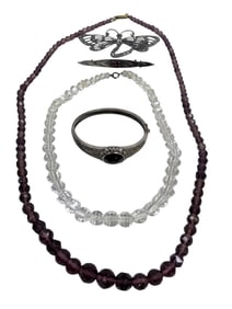 Sterling & Crystal Victorian Jewelry